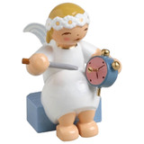 WENDT & KÜHN Snowflake Marguerite Angel Clock – Christmas ornament