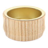 Pyramid Natural Wood Tealight Converter Candleholder RPCHE085X000E – alternate view of the wooden candleholder