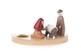 German Nativity Scene Wooden Candleholder – wooden candleholder by Helfried Stephani Inh. F. Siegert