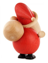 Santa Sack Wooden German Figurine – alternate view of the Christmas ornament