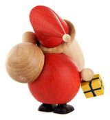 Santa Gift Wooden German Figurine – alternate view of the Christmas ornament