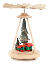 Miniature Pyramid Tree and Train | Warm Air Pyramid – Christmas pyramid by Herbert Thiele Nachf