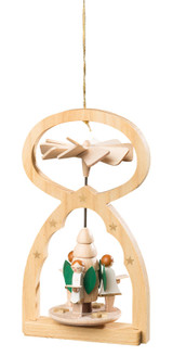 Miniature German Pyramid Ornament Christmas Angels – Christmas ornament by Richard Glaesser