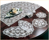 German Lace Oval Doily Verona 8x14 inch Table Topper – German handcrafted gift by Funke Stickerei GmbH