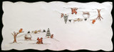 German Winter Woodland Christmas Table Topper – German handcrafted gift by Funke Stickerei GmbH
