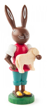 Bunny Rabbit with Lamb Figurine – Christmas ornament
