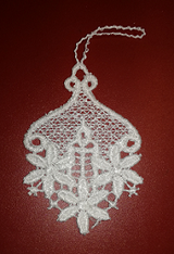Candle Arch Small German Lace Christmas Ornaments – Christmas ornament by Funke Stickerei GmbH