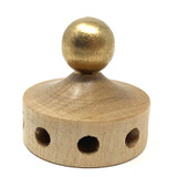 Pyramid Gold Accent Hub 9 Holes - 4.5mm / 2mm – alternate view of the Christmas pyramid