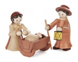 Wooden German Nativity Handmade Figurines – Christmas ornament by Romy Thiel