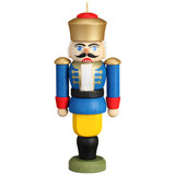 Nutcracker German King Ornament Blue Jacket – German nutcracker by Seiffener Volkskunst eG