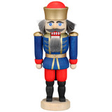 Miniature Blue Crowned King German Nutcracker – German nutcracker by Seiffener Volkskunst eG