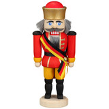 Miniature Red Royal Sash King German Nutcracker – German nutcracker by Seiffener Volkskunst eG