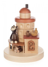 Natural Baking Oven with Cat German Smoker – alternate view of the German Christmas smoker