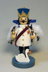 Fancy Swan King Ludwig German Smoker – alternate view of the German Christmas smoker