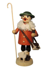 Shepherd with Sheep German Smoker – alternate view of the German Christmas smoker