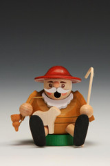 Miniature Shepherd Sitting German Smoker – alternate view of the German Christmas smoker