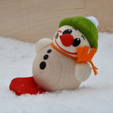 MINI Snowman with Snowboard German Smoker – alternate view of the German Christmas smoker