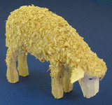 Sheep Figurine Bending 30x45mm – alternate view of the Christmas ornament