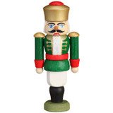 Nutcracker Mini King Green Figurine – German nutcracker by Seiffener Volkskunst eG