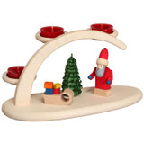 Santa Tealight Christmas Candle Arch Schwibbogen – Christmas light arch by Seiffener Volkskunst eG