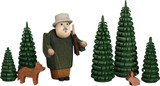 German Hunter in Forest Trees Wood Figurine – Christmas ornament by Seiffener Volkskunst eG