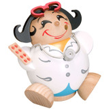 Happy MINI Lady Doctor German Smoker Incense Figurine – German Christmas smoker by Seiffener Volkskunst eG