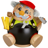 Chunky MINI DIY Handyman German Smoker Incense Figurine – German Christmas smoker by Seiffener Volkskunst eG