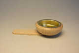 Pyramid FLAT Tab Wood Tealight Converter Candleholder – alternate view of the wooden candleholder