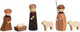 Miniature Nativity Scene - 6 Piece Set – Christmas ornament by Seiffener Volkskunst eG