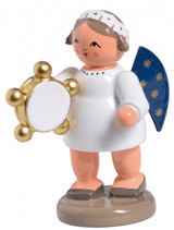 Angel Figurine with a Tambourine – Christmas ornament by KWO