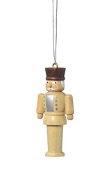 Miniature Natural Nutcracker Ornament – German nutcracker by KWO