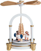 Angel Musician Pyramid - White and Gold – Christmas pyramid by KWO