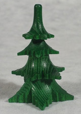 Tree Medium Green Wooden Figurine – Christmas ornament by Richard Glaesser