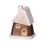 Small Cabin Cottage Incense Smoker - House Smoker – alternate view of the German Christmas smoker