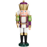 Nutcracker Winter King White Gold - 16 inch – alternate view of the German nutcracker