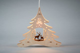 Deer Family Scene - German Tree Lamp – alternate view of the Christmas light arch