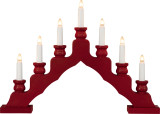 Sweden Chandeliers Candle Arch Scene - German Arch Lamp - Schwibbogen – alternate view of the Christmas light arch