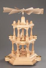 Natural Nature Forest Pyramid 3 Level – alternate view of the Christmas pyramid