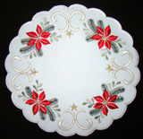 Winterstern Poinsettia 23 cm round – alternate view of the German handcrafted gift