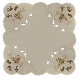 Christmas Winter Square German Table Cloth 60x60 cm – German handcrafted gift by Funke Stickerei GmbH