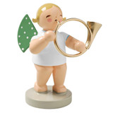 WENDT & KÜHN Blonde Angel Bass Horn Figurine – Christmas ornament