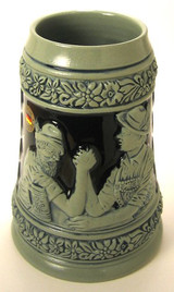 Arm Wrestler German 1 Liter Beer Stein – alternate view of the German handcrafted gift