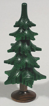 Green Tree Wood Figurine Trunk Five Levels – wooden figurine by Richard Glaesser