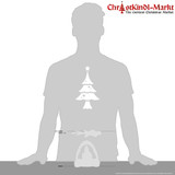 Nature Santa Pyramid - Single Tier – alternate view of the Christmas pyramid
