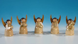 German Natural Angel | 5 Piece Set – Christmas ornament by Volker & Heiko Flath