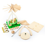 Unfinished Kit: Small Blank Pyramid – alternate view of the Christmas pyramid