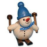 Skiing Snowman Figurine | 2 Inches Tall – alternate view of the Christmas ornament