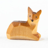 Miniature Wooden Laying Deer – Christmas ornament by Holzwaren Egermann