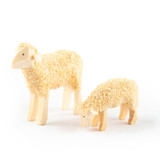 Miniature Sheep - Set of Two – Christmas ornament by Holzwaren Egermann