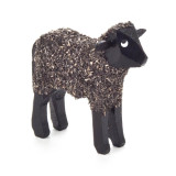 Little Black Wooden Sheep German Figurine – alternate view of the Christmas ornament